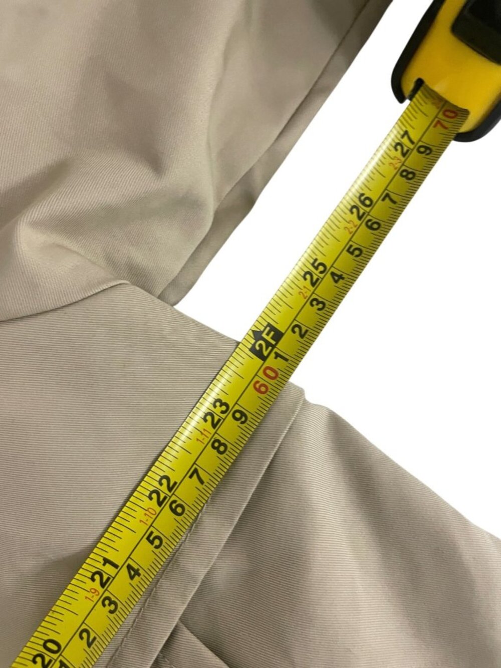 Zara Womens Short Trench Coat Water-Repellent Large Light Beige 0518/240 NWT - Picture 10 of 12